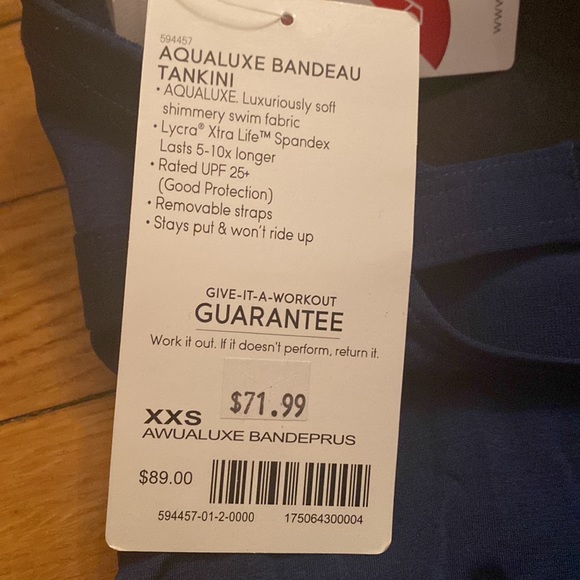 Athleta blue work out top! New! - Picture 3 of 6